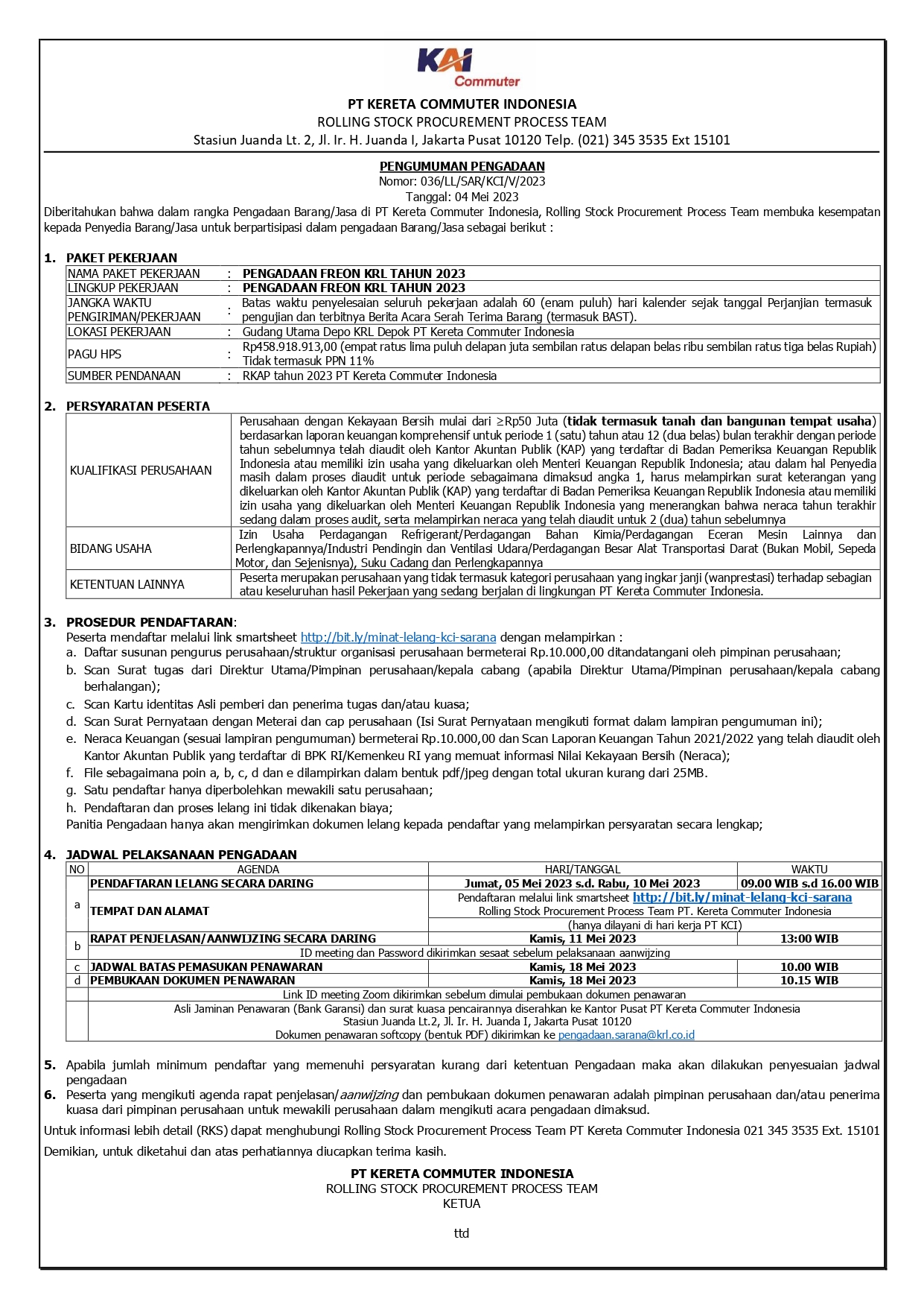 036 pen lelang freon ac krl page 0001